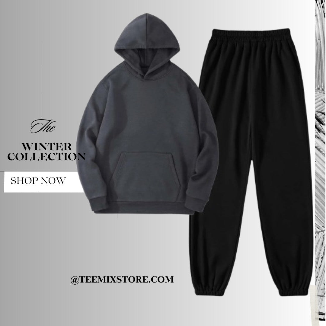 Hoodie Black Trouser Tracksuit