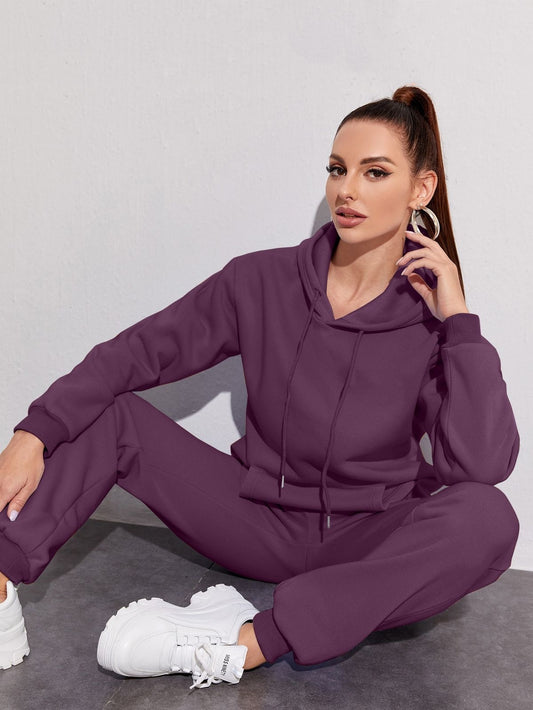 Purple Hoodie Tracksuit