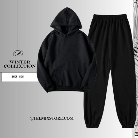 Black Hoodie Tracksuit