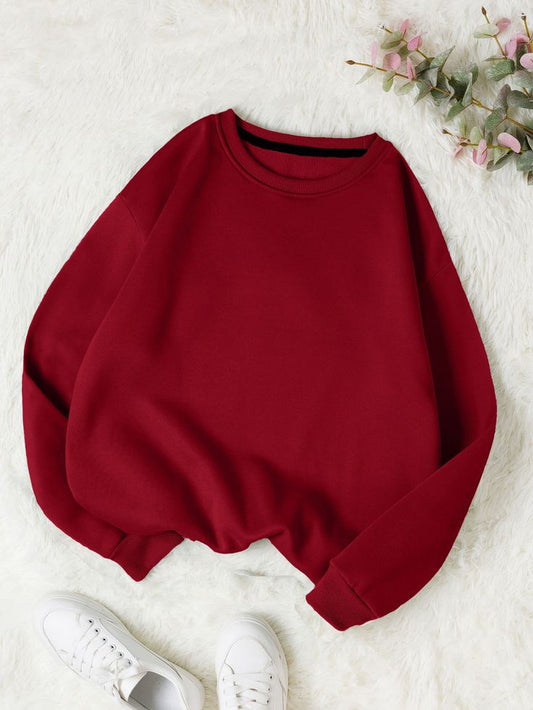 Plain Maroon Sweatshirt