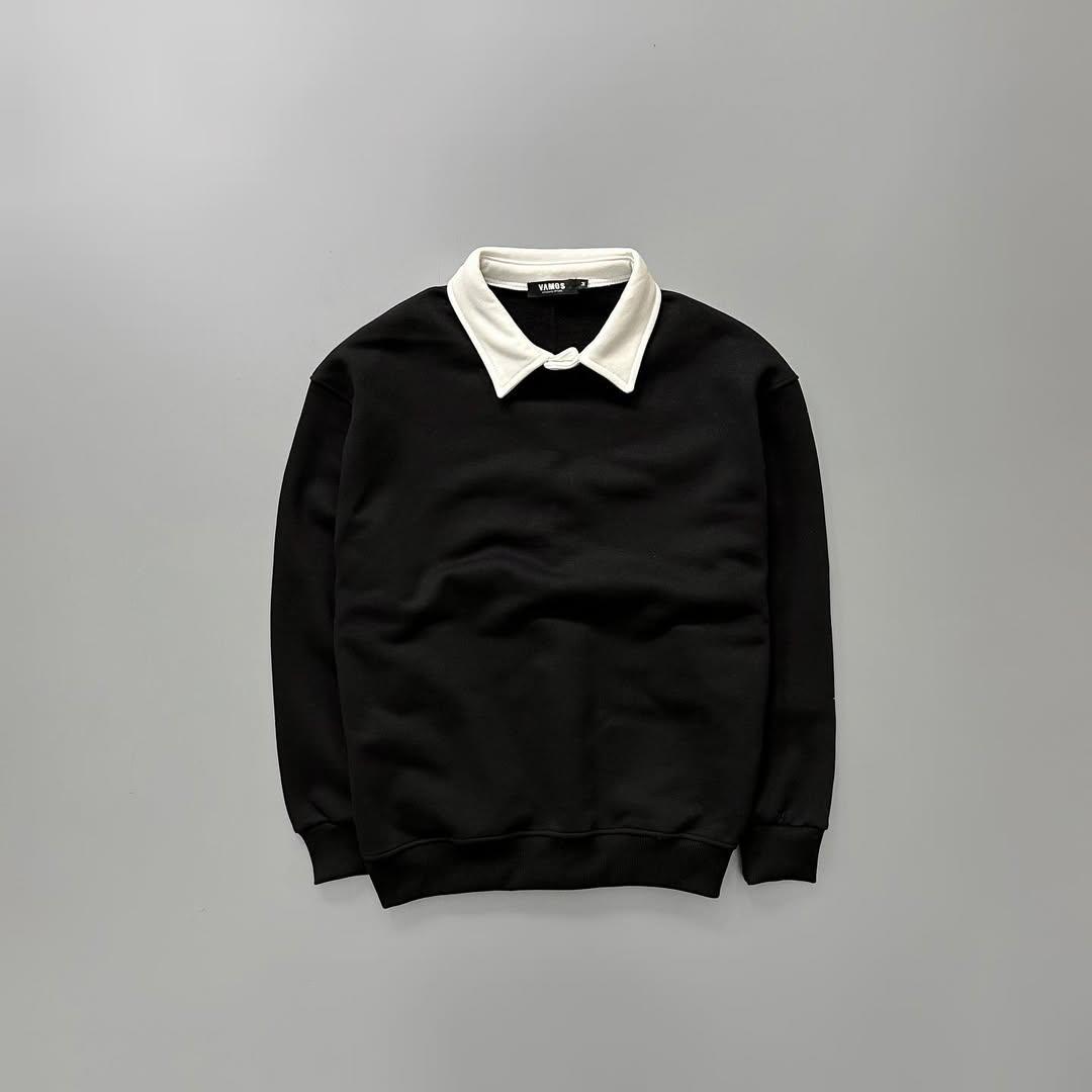 Basic Collar Sweatshirt