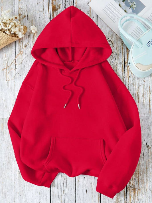 Plain Red Hoodie