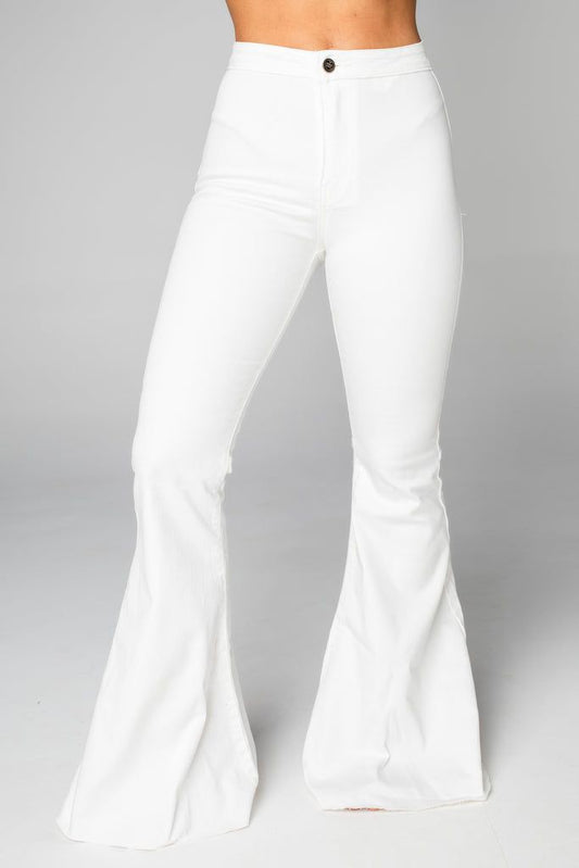 White Bell Bottom Jeans