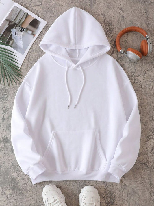 Plain White Hoodie