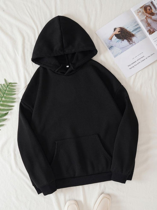 Plain Black Hoodie