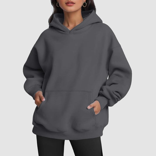 Plain Charcoal Hoodie