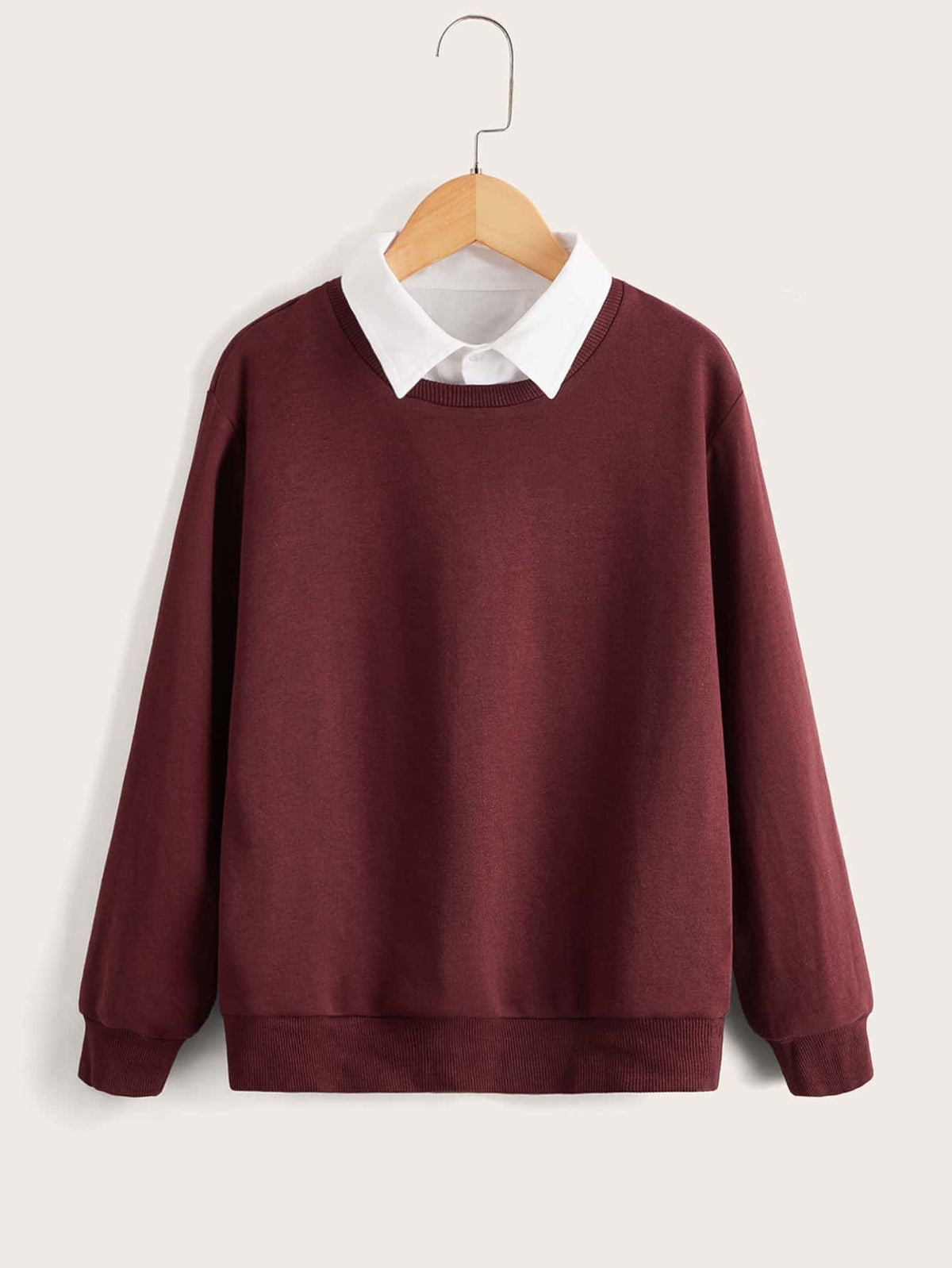 Basic Collar Sweatshirt