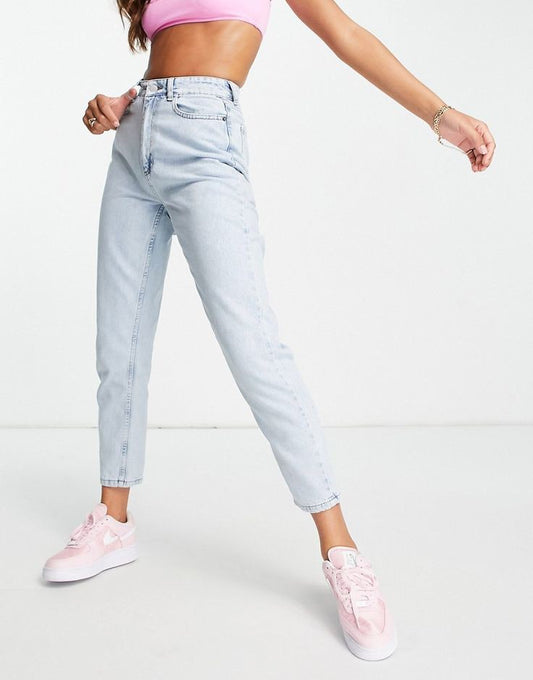 Ice Blue Mom Fit Jeans