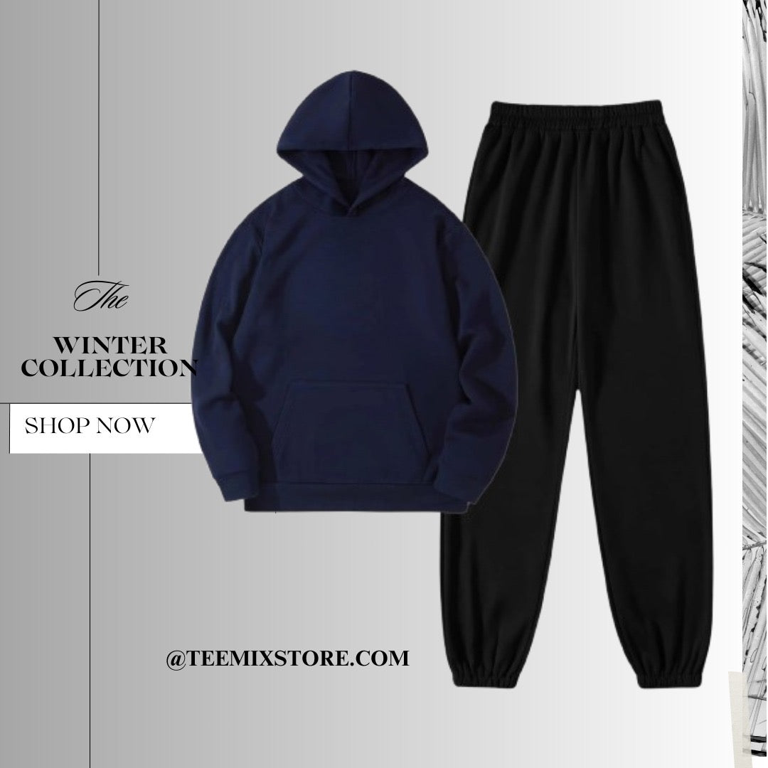 Hoodie Black Trouser Tracksuit