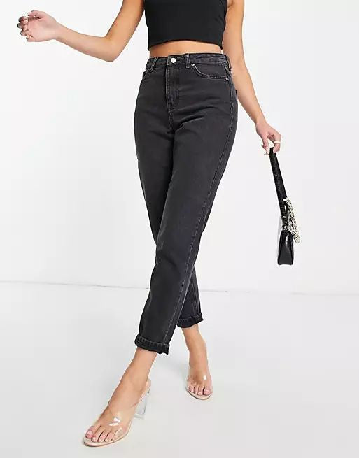 Black Mom Fit Jeans