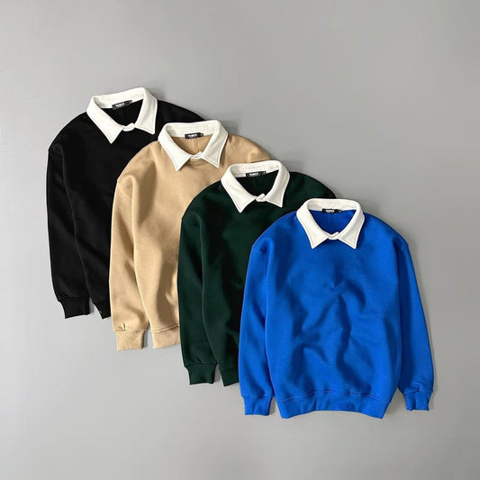 Basic Collar Sweatshirt