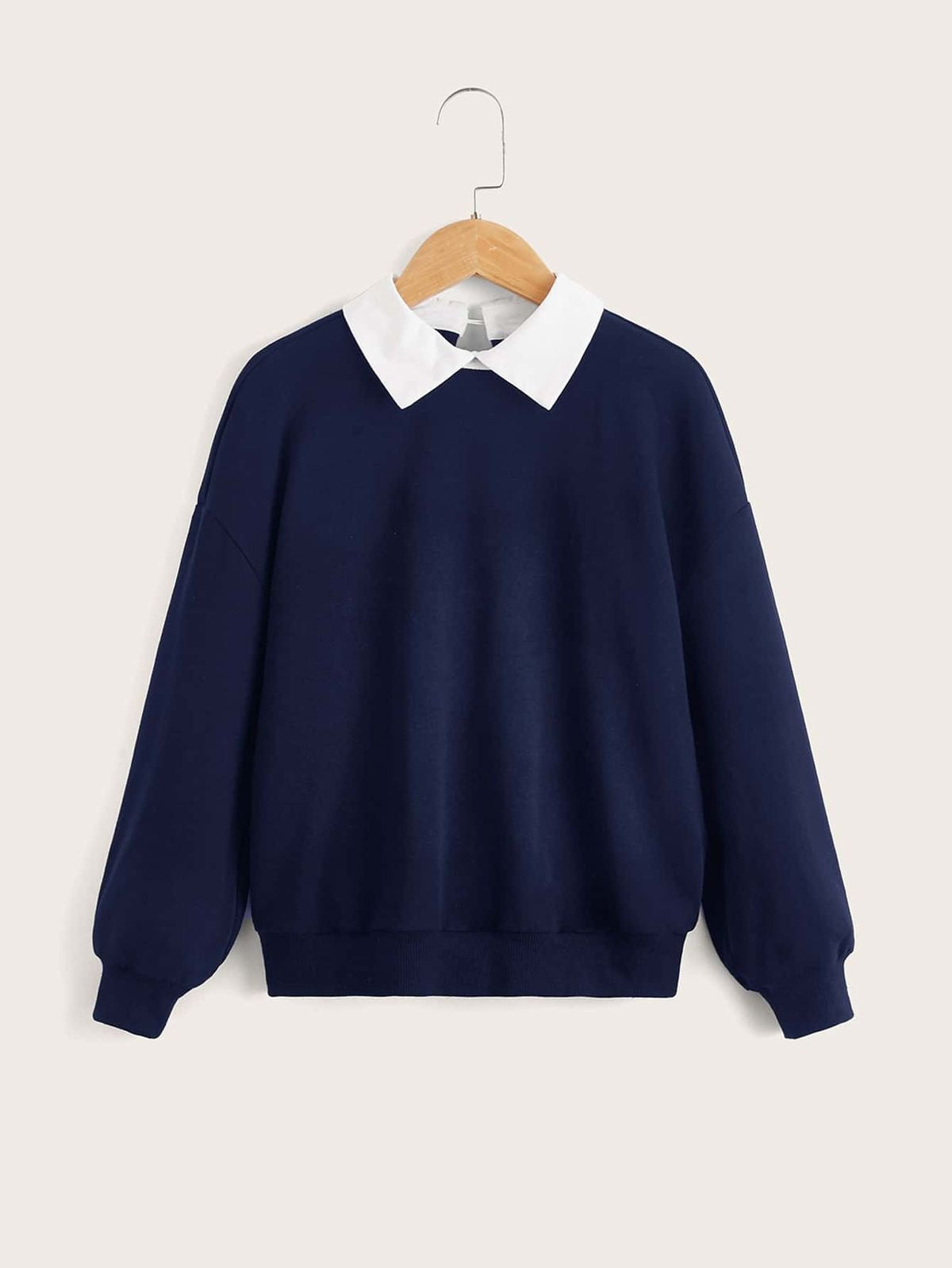 Basic Collar Sweatshirt