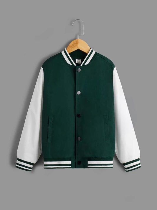 Green Baseball Varsity Jacket