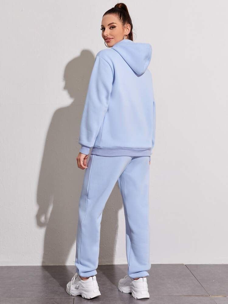 Sky Blue Hoodie Tracksuit