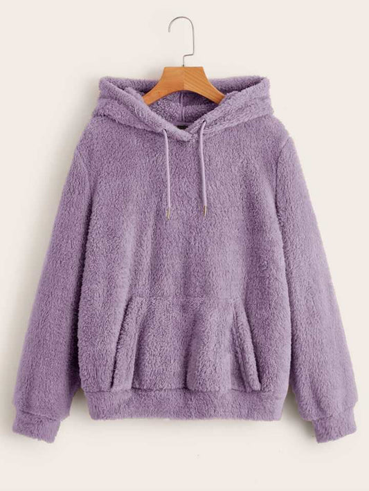 Lilac Teddy Hoodie