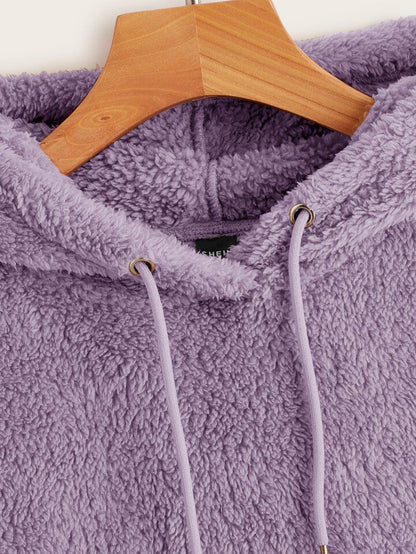 Lilac Teddy Hoodie