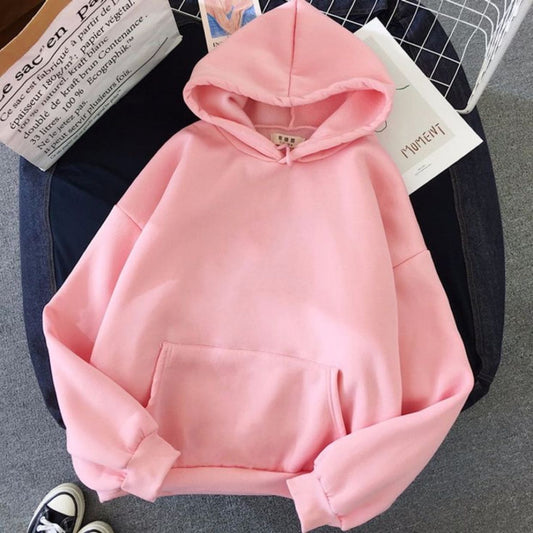 Plain Pink Hoodie