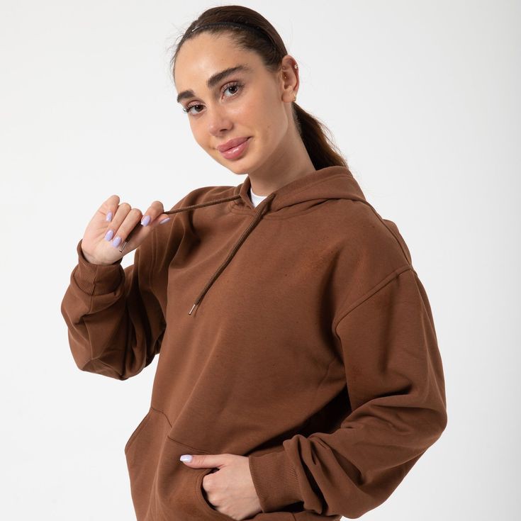 Plain Chocolate Brown Hoodie