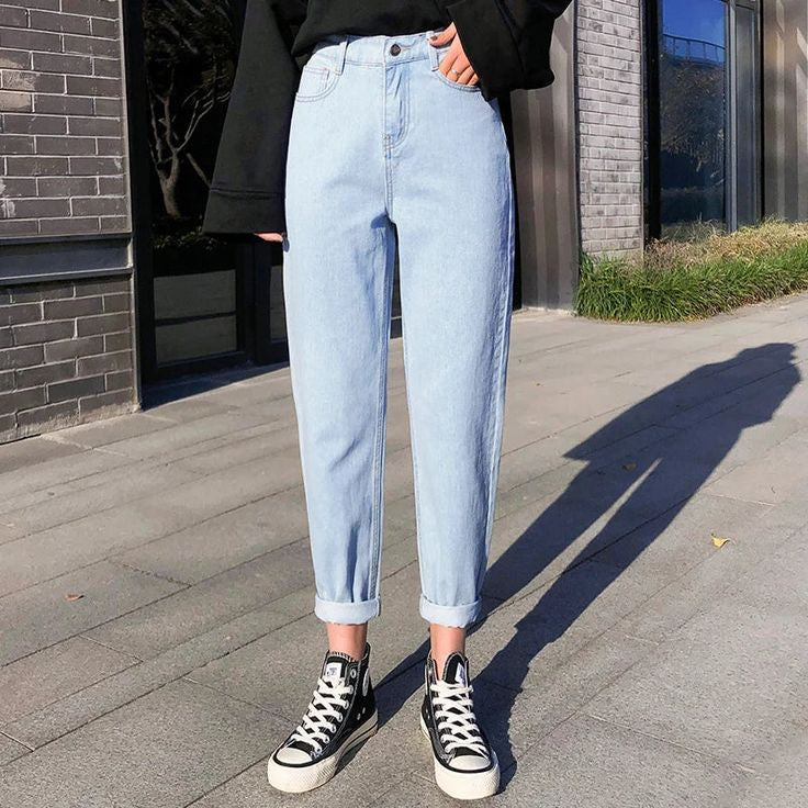 Sky Blue Mom Fit Jeans