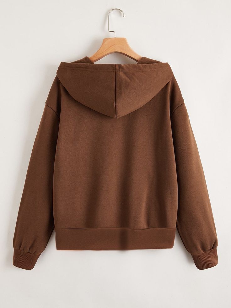 Plain Chocolate Brown Hoodie