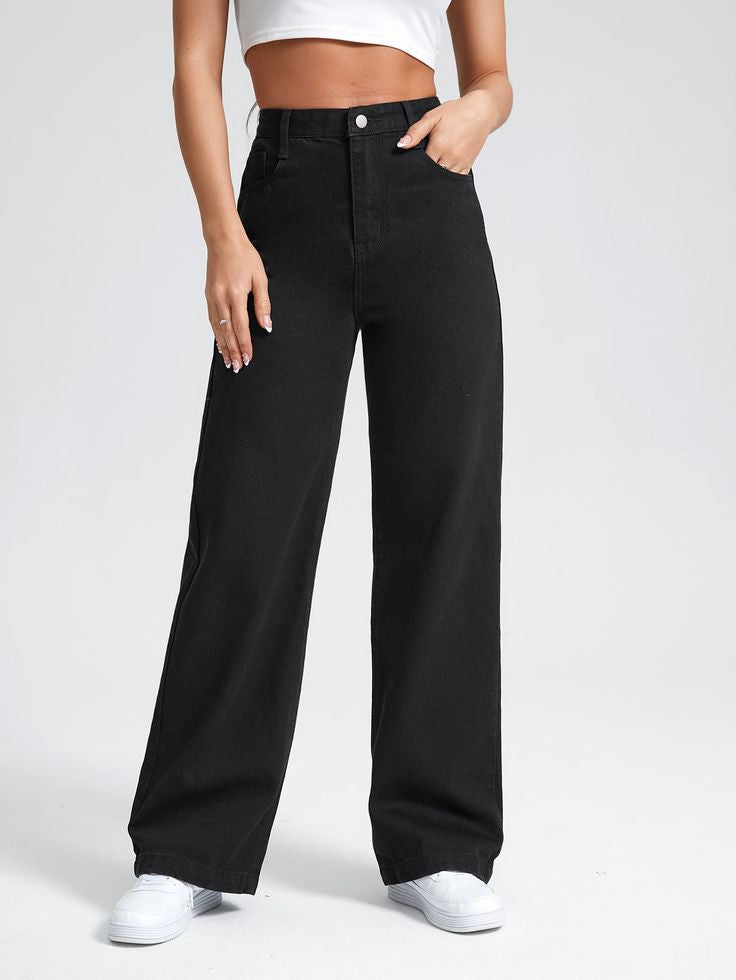 Black Wide Leg Jeans