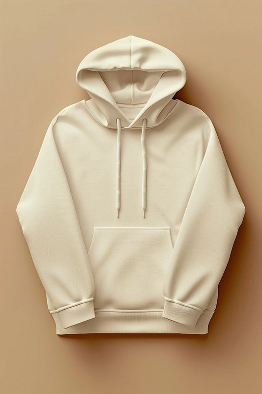 Plain Cream Hoodie